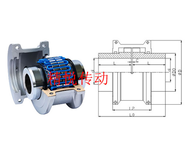 T10系列基本型聯(lián)結(jié)蛇形彈簧聯(lián)軸器